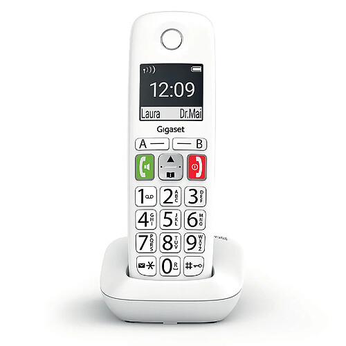 Gigaset téléphone fixe sans fil - Blanc