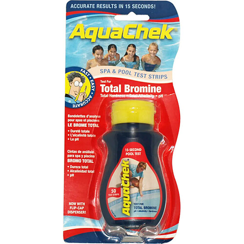50 bandelettes test pour brome - AQUABR - Red - AQUACHEK