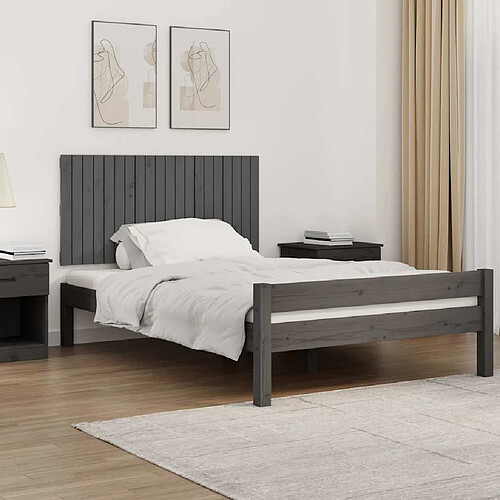 vidaXL Tête de lit 127.5 cm - Gris