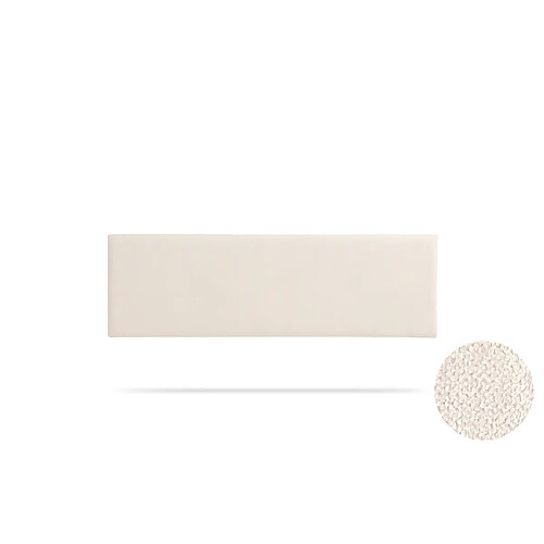 Tête de Lit Tapisée NOVA Aqualine 130x50x5 cm - Beige - Moonia