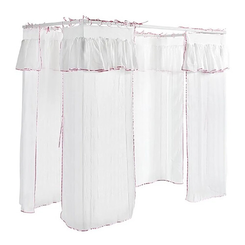 Vipack Rideau pour lit baldaquin - Blanc