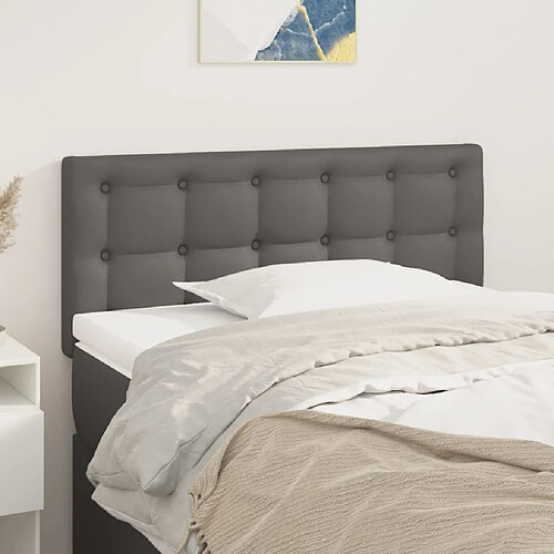 vidaXL Tête de lit 90x5x78/88 cm - Gris