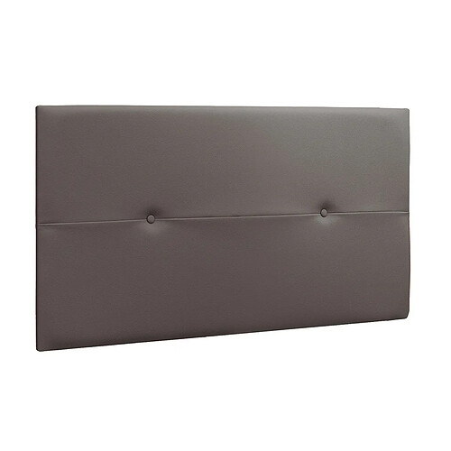 Pegane Tête de lit similicuir - Gris