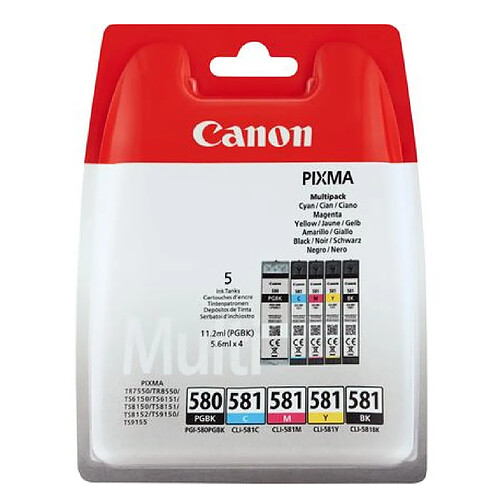 Canon Cartouches d'encre PGI-580/CLI-581 - Noir et couleurs