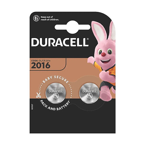 Duracell Electronics 2016 Batterie 2 x CR2016 Li