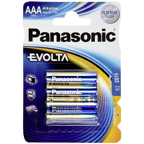 Panasonic piles alcalines LR20 Evolta Platinum - Lot de 2