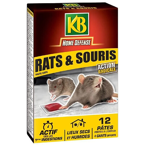 KB Pâte anti-rats et souris - 120 g