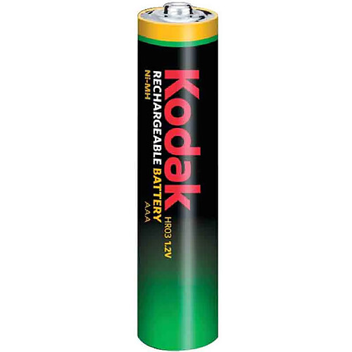 KODAK - Piles rechargeables - Ni-MH - AAA / LR03 - 650 mAh - pack de 2 - Multicolore