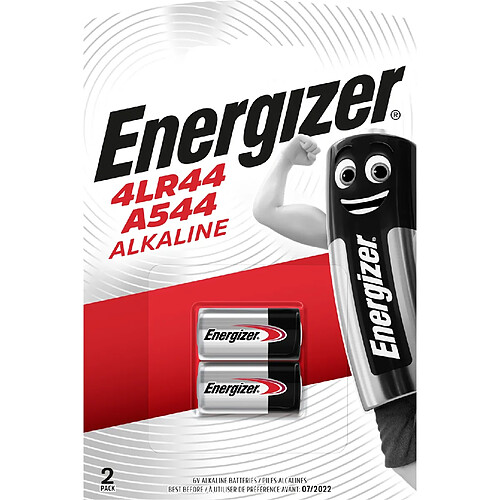 pile alcaline - energizer - 4lr44/a544 alkaline fsb2 - energizer 393354