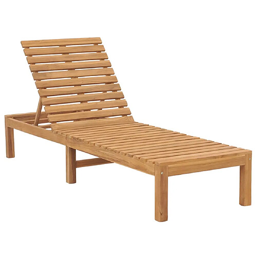 Helloshop26 Bain de soleil teck 2 places - Bois