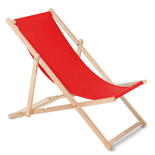 GreenBlue Chaise longue pliante - Rouge