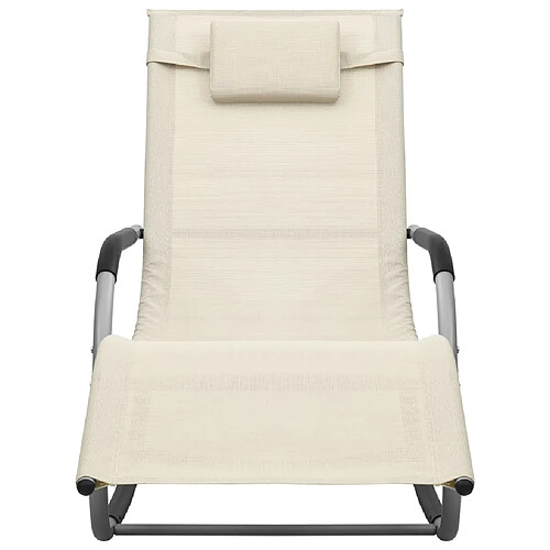 Helloshop26 Coussin pour transat - Crème
