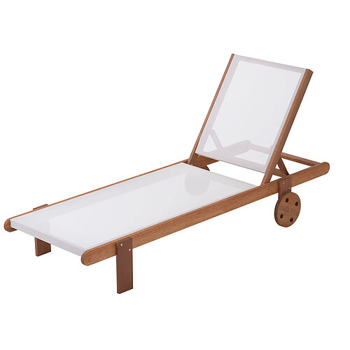 Habitat Et Jardin Bain de soleil en bois exotique [ ]Saïgon[ ] - Maple - Ecru