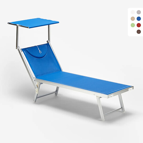 Beach and garden design Bain de soleil Santorini - Bleu