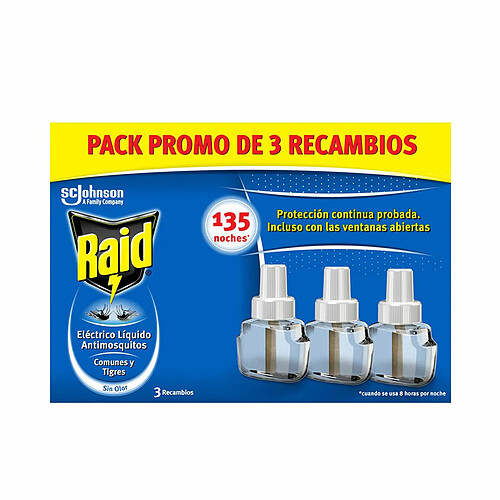 Raid Recharge anti-moustiques (3 Unités)