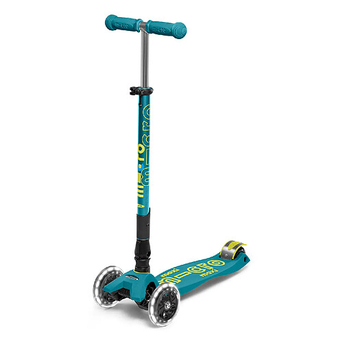 Trotinette enfant Maxi Micro Deluxe - Bleu Pétrole LED