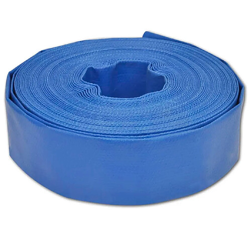 VidaXL Tuyau plat 25m 3" PVC