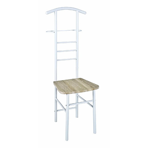 Pegane Chaise valet de chambre - Blanc