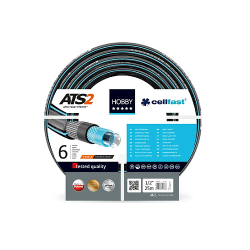 Cellfast HOBBY ATS2 Tuyau arrosage 1/2" 25m
