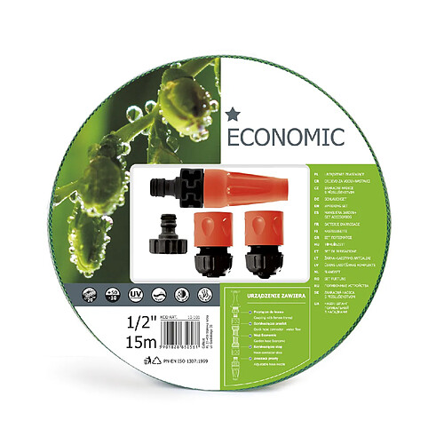 Kit d'Arrosage Jardin Tuyau Cellfast 15m