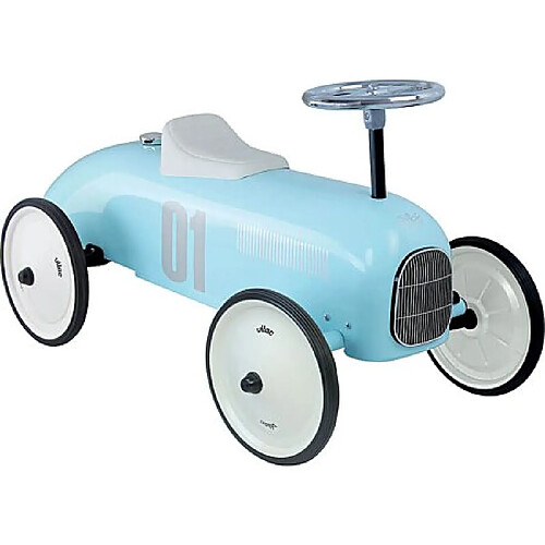 Vilac Porteur voiture vintage bleu