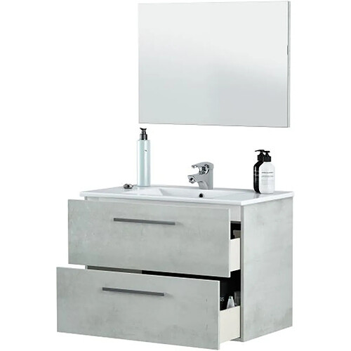 Pegane Meuble Sous-Vasque + Miroir