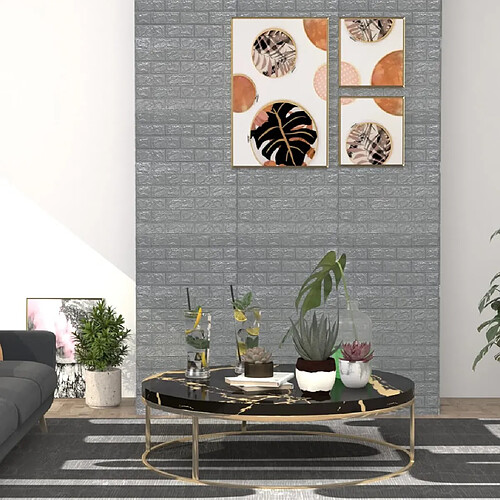 vidaXL Papier Peint 3D - Anthracite