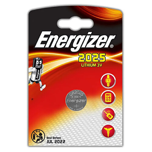 Energizer pile bouton lithium CR2025 - 1 unité