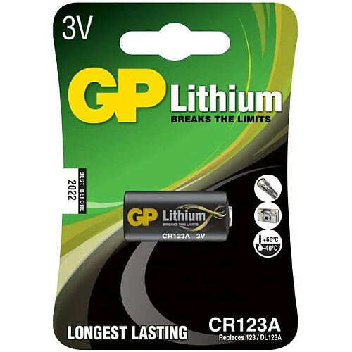 GP - CR123A Pile Lithium 3V