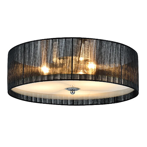 Lux.Pro Lux_pro plafonnier 3 ampoules - Noir et blanc