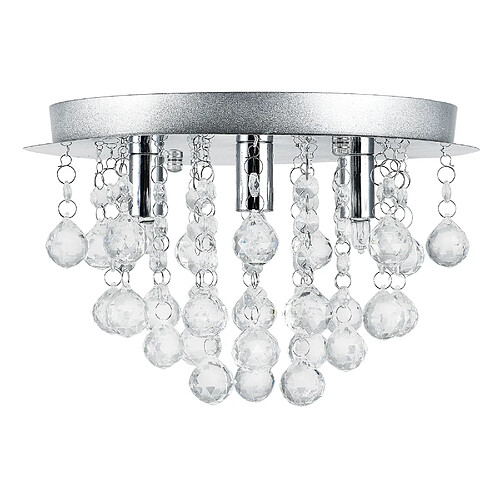 Lux.Pro Lux_pro Plafonnier métal rond - Chromé