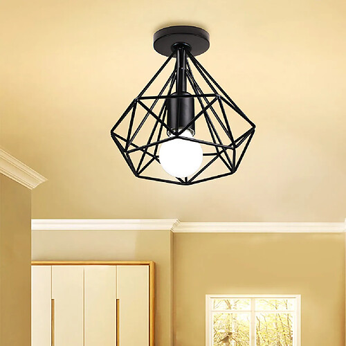 Lampe Suspension Vintage, E27 Lustre Plafonniers (sans Ampoule) Style
