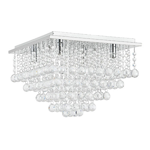 Lux.Pro Lux_pro Plafonnier design London - Blanc chrome