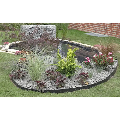 Ubbink Bordure de jardin - 15 m - Noir