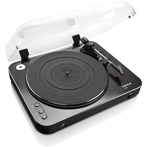 Lenco platine vinyle semi-automatique - Noir