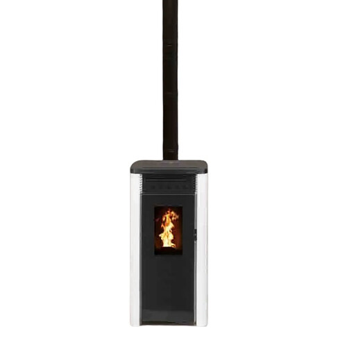 Interstoves Kit conduit Vertical ou sortie toit pour Poêle à granulés 80/125 -