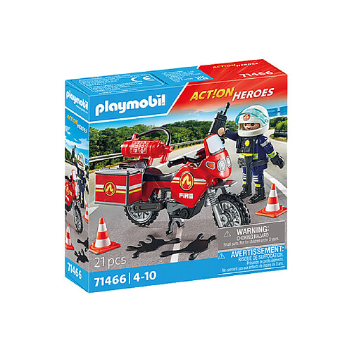 Playmobil® Playmobil 71466 Pompier et moto