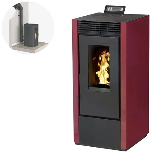 Interstoves Pack poêle à granulés MARINA 14 étanche canalisable + kit ventouse