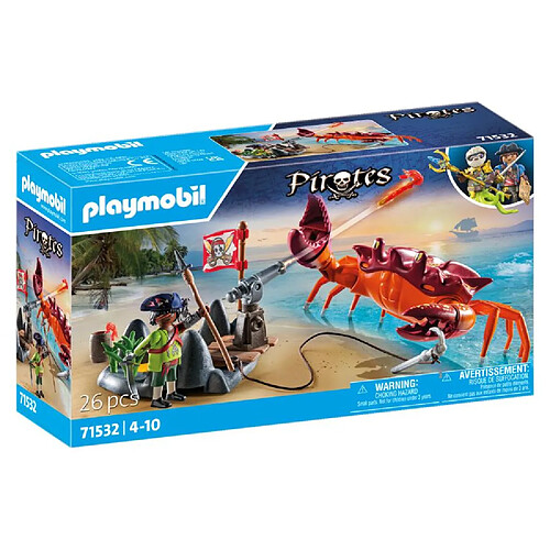 Playmobil® Playmobil 71532 Pirate et crabe géant