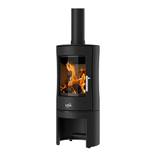 Poêle à bois fonte 8.5kw anthracite - 388144ANTH - Mirande - GODIN