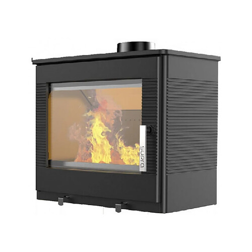 Poêle à bois fonte 8.7kw noir - FR9016160B - Odélya Rabaissé - SUPRA