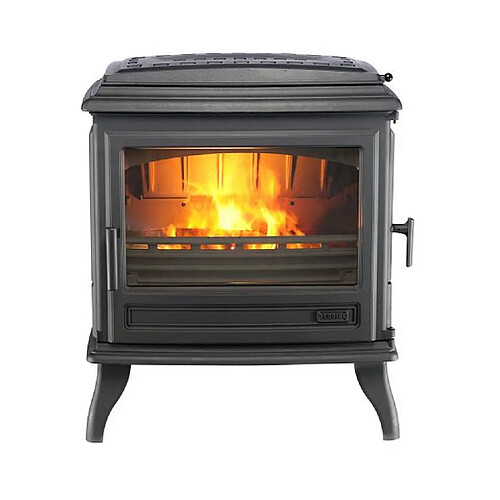 Poêle à bois fonte 7kw anthracite - 366149 - Revin Top - GODIN
