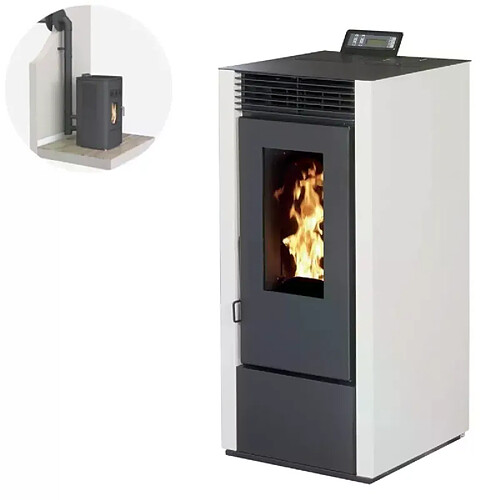 Interstoves Pack Poêle à granules MARINA 14 Etanche Canalisable + Kit Conduit Ventouse -