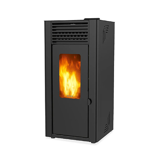 Poêle à granulés de bois 11.9kw noir - ORPHEE 12 NOIR - SUPRA
