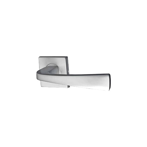 Poignée de porte levier en aluminium chromé