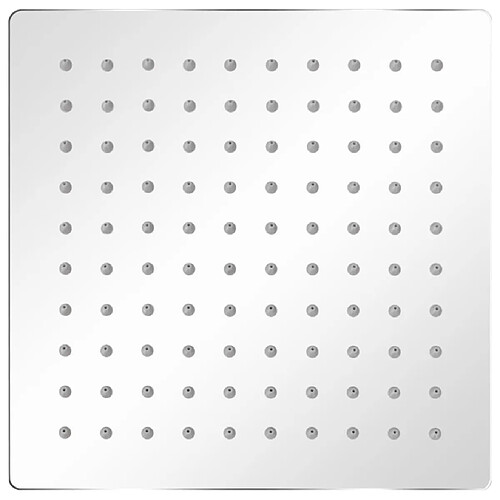 helloshop26 Lot de 2 Pommeaux Douche Carré - Inox