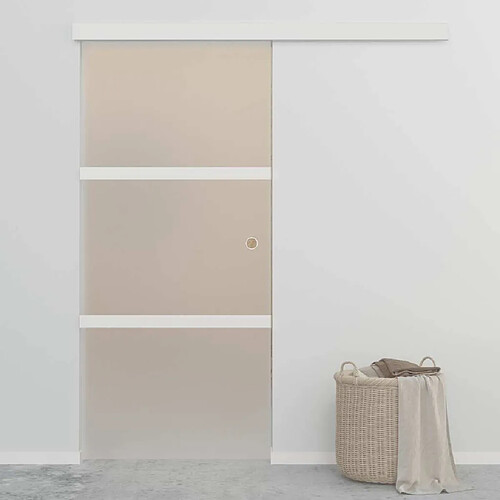 vidaXL Porte coulissante Verre ESG 90x212 cm