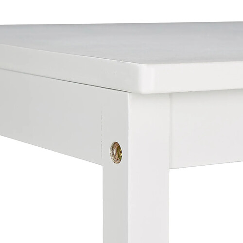 Helloshop26 Porte-serviettes bambou - Blanc