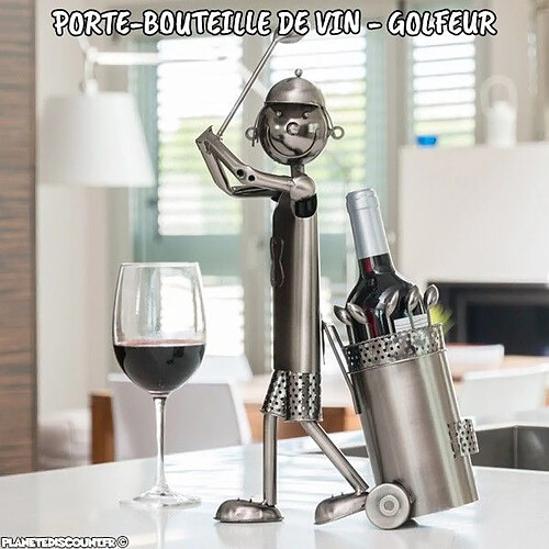 Planete Discount Planete_discount Porte-bouteille Golfeur