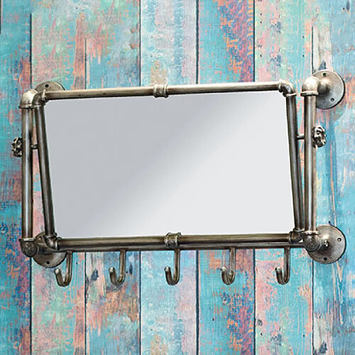 Mes Patère Murale & Miroir Cervin - Anthracite